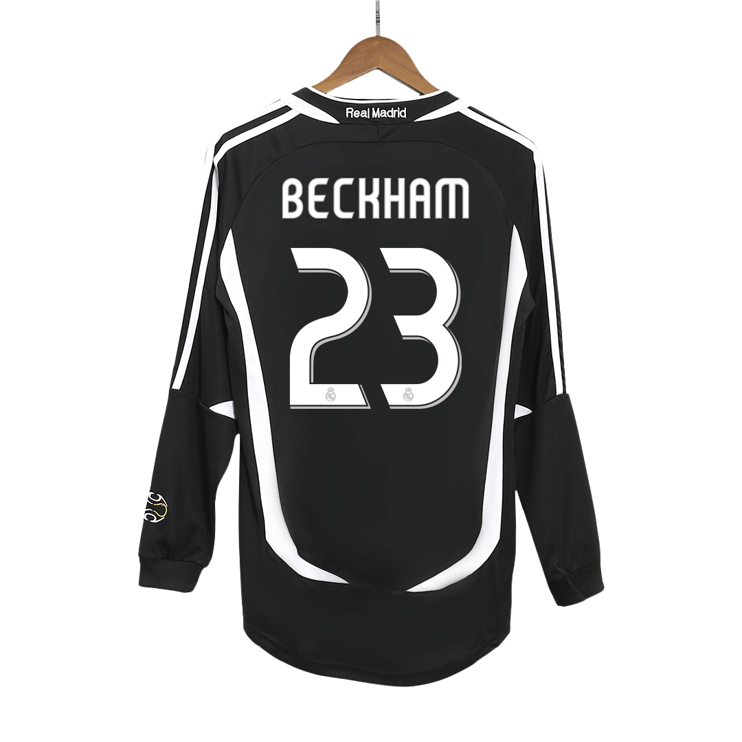 BECKHAM #23 Real Madrid Retro Jersey Away Soccer Shirt 2006/07