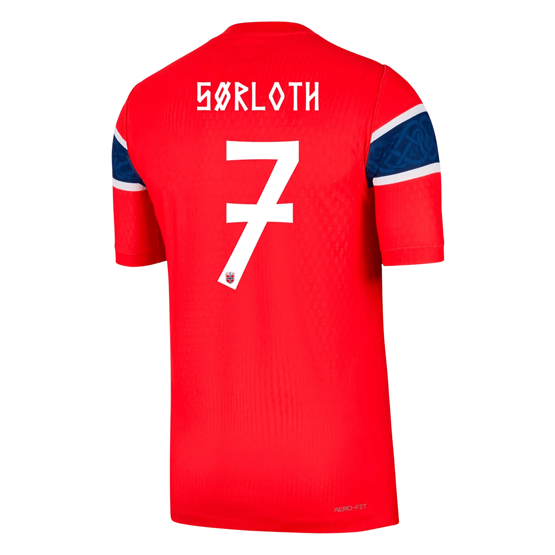 SØRLOTH #7 Norway Home Player Version Jersey World Cup 2026