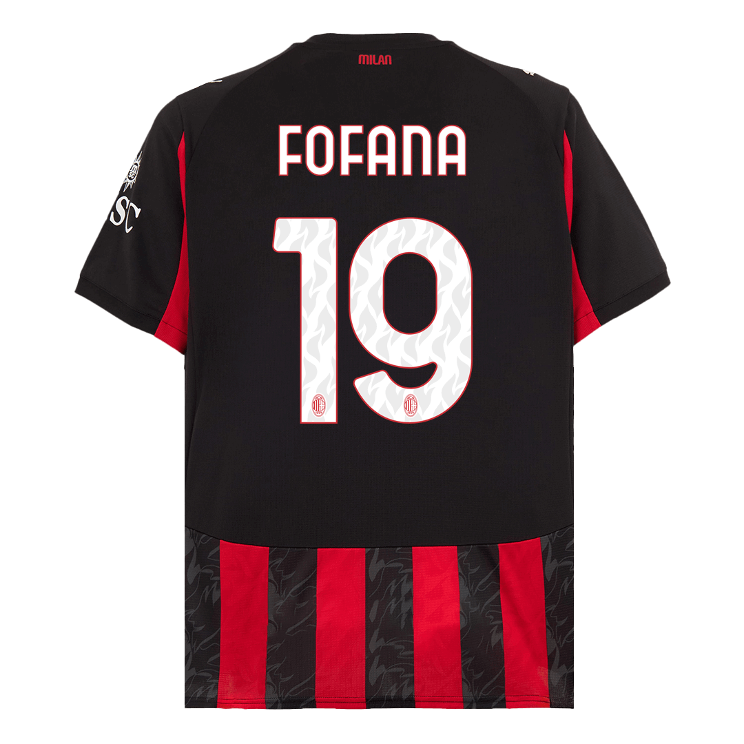 FOFANA #19 AC Milan Home Soccer Jersey 2025/26