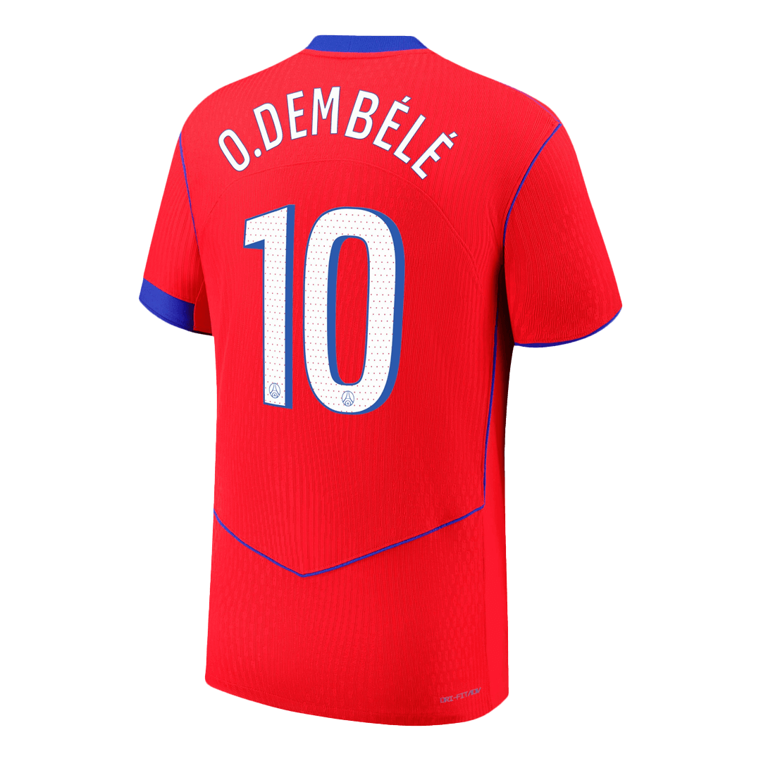 O.DEMBÉLÉ #10 PSG Third Away Authentic Soccer Jersey 2025/26