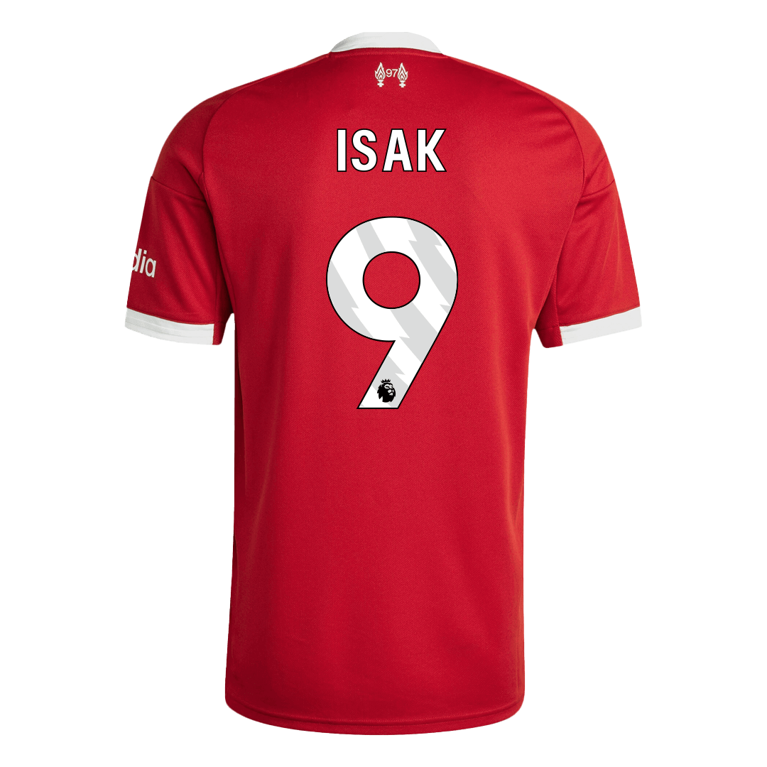 ISAK #9 Liverpool Home Soccer Jersey 2025/26