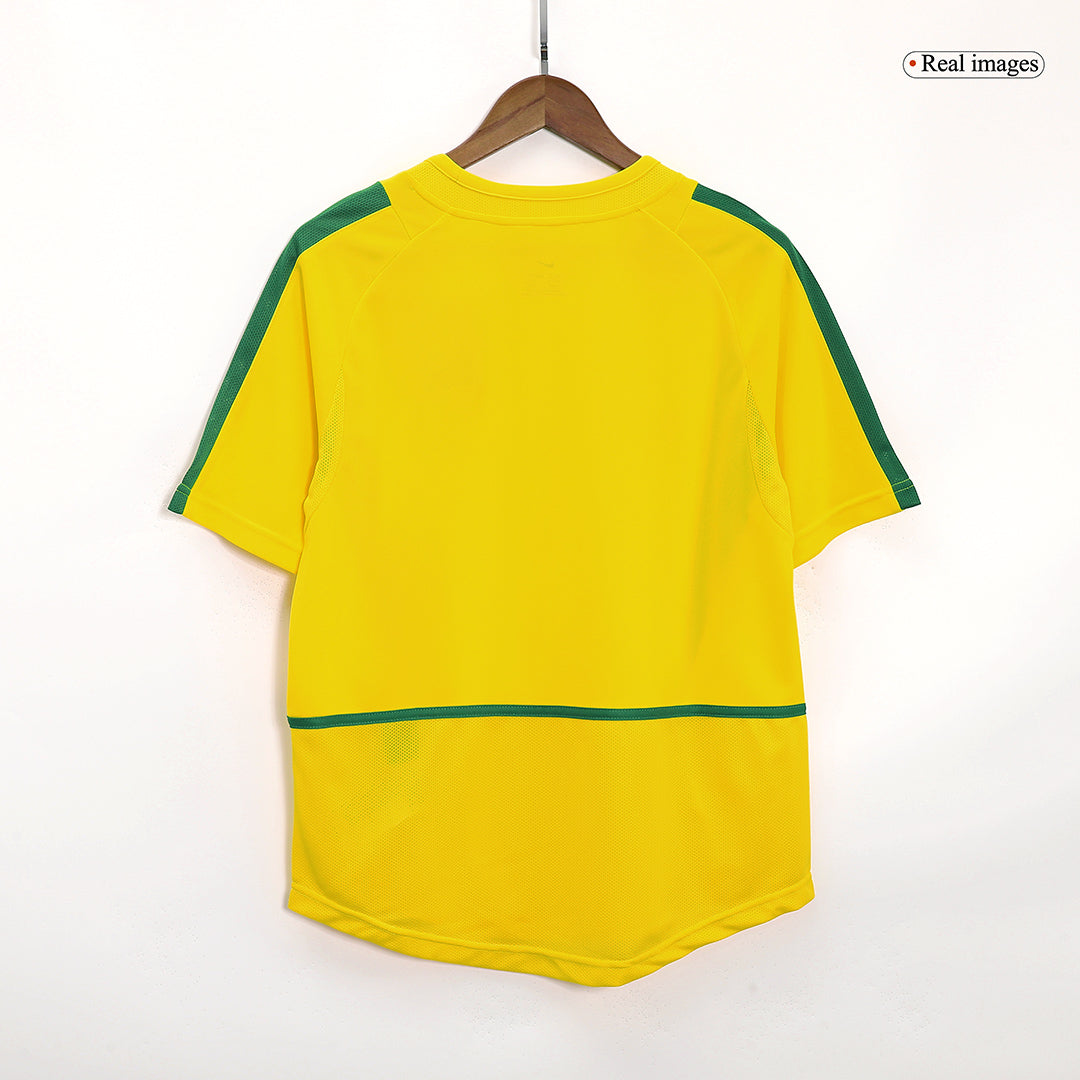 Retro 2002/03 Brazil Home Soccer Jersey