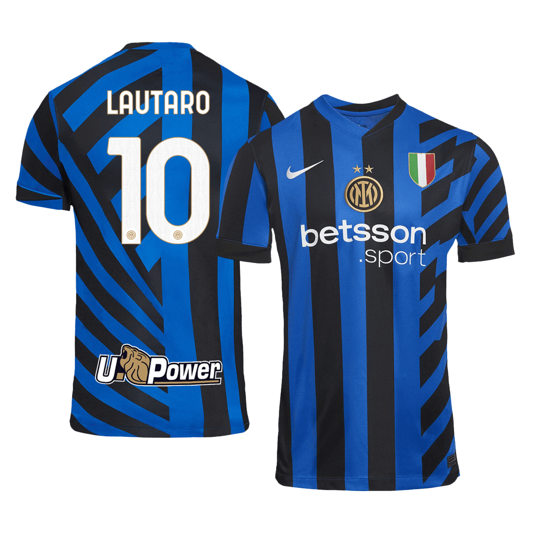 LAUTARO #10 Inter Milan Soccer Jersey Home Custom Shirt 2024/25