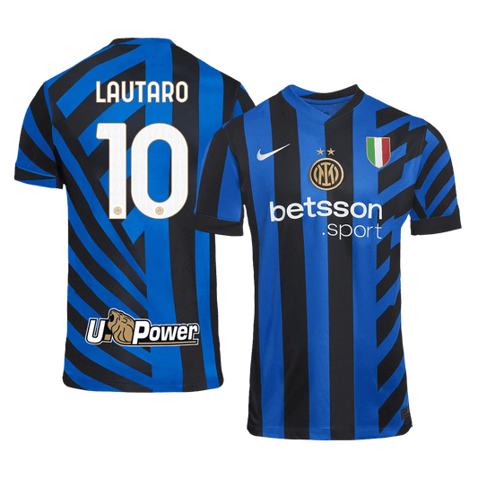 LAUTARO #10 Inter Milan Soccer Jersey Home Custom Shirt 2024/25