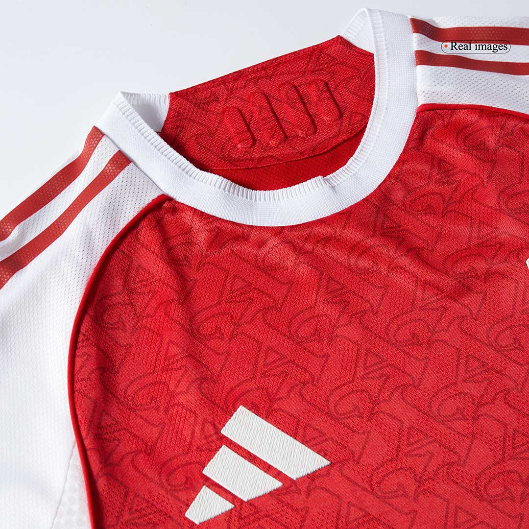 SALIBA #2 Arsenal Home Authentic Soccer Jersey 2025/26