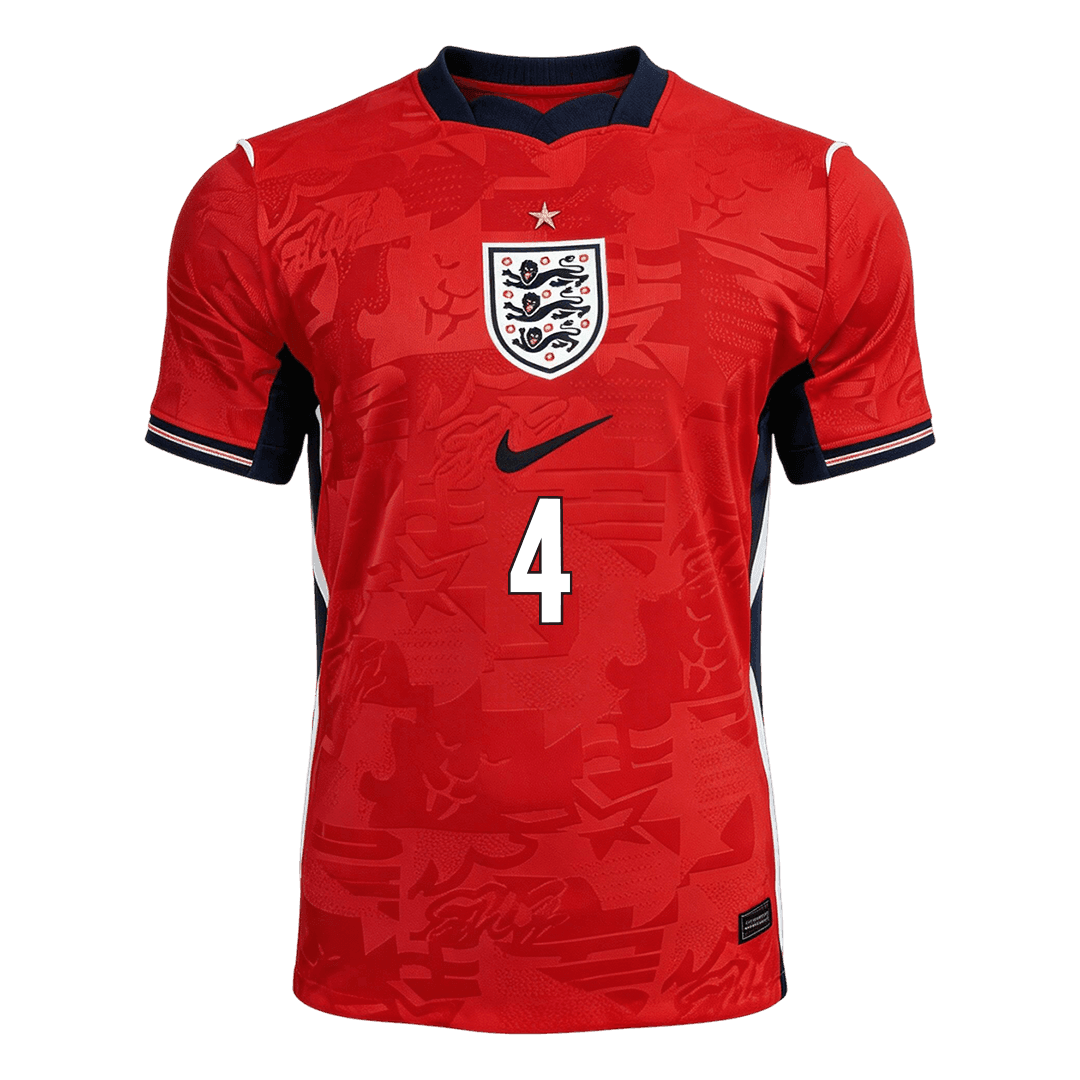 RICE #4 England Away Soccer Jersey World Cup 2026