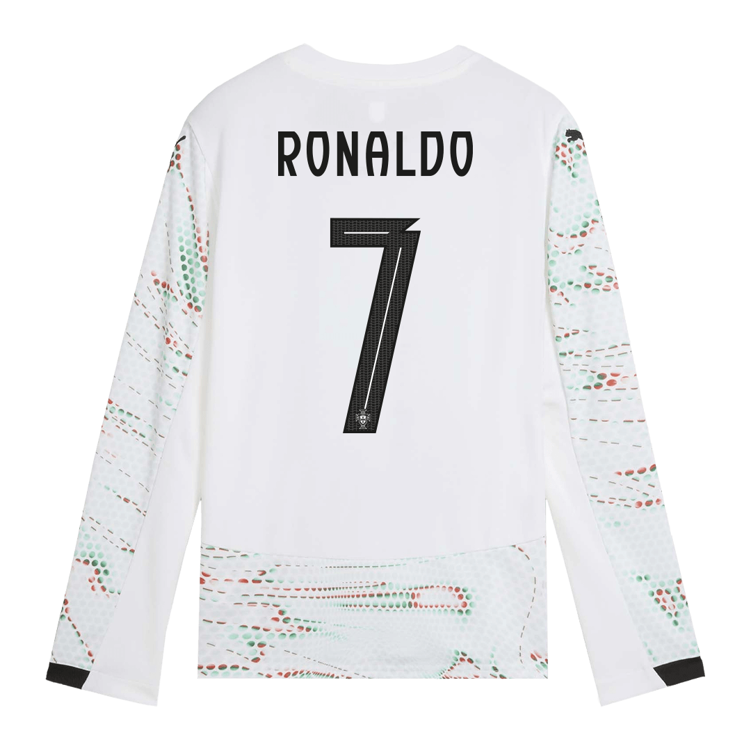 RONALDO #7 Portugal Away Long Sleeve Soccer Jersey 2025