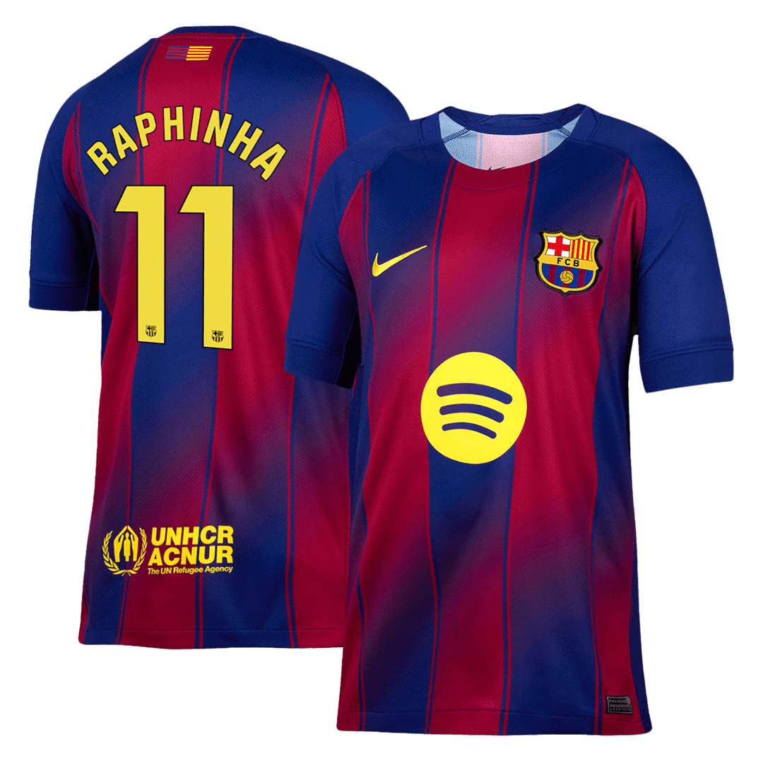 RAPHINHA #11 Barcelona Heim-Fußballtrikot 2025/26