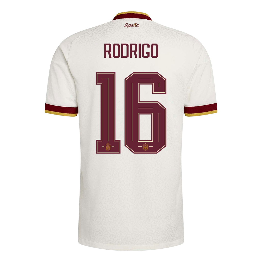 RODRIGO #16 Spain Away Player Version Jersey World Cup 2026