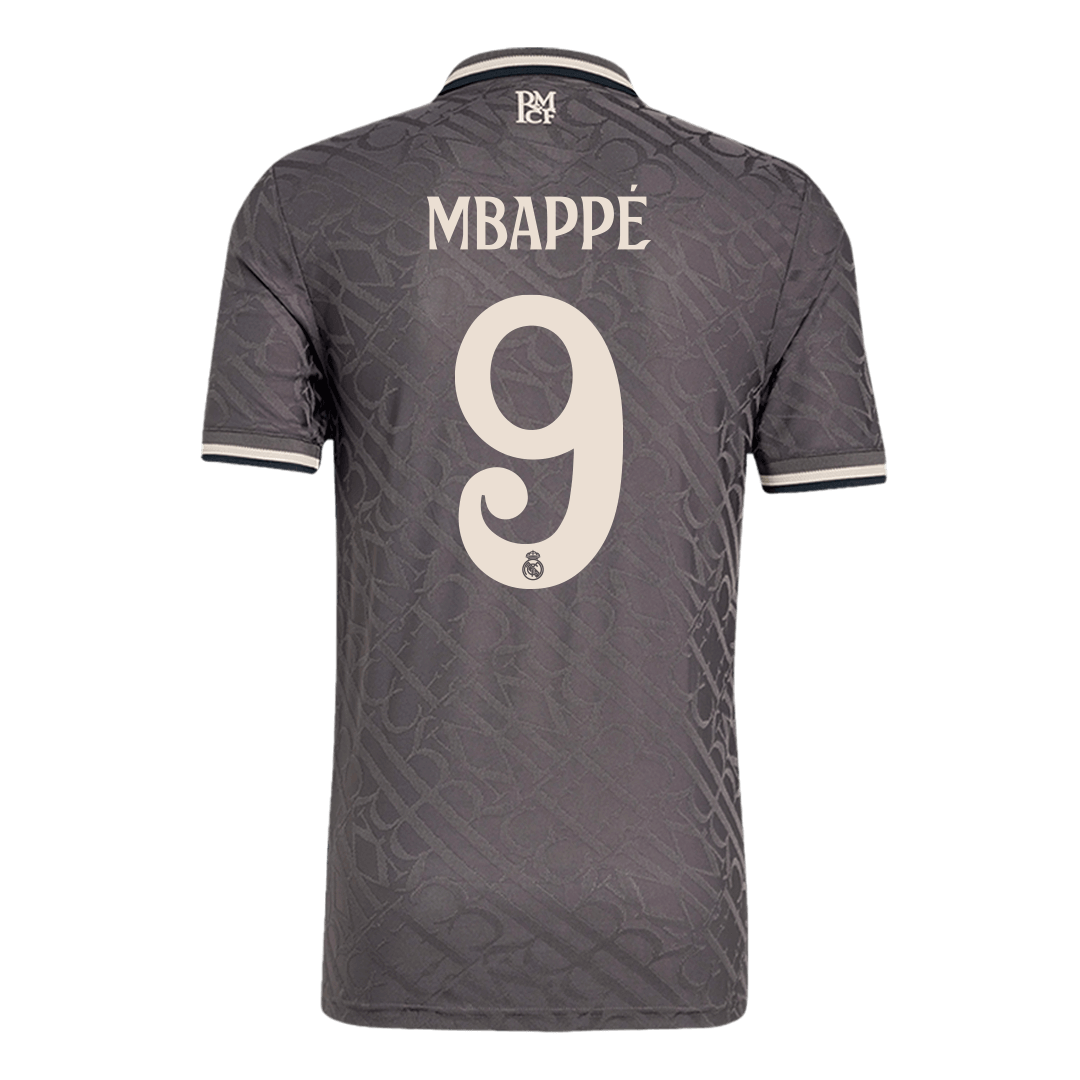 Authentic MBAPPE #9 Soccer Jersey Real Madrid Third Away Shirt 2024/25