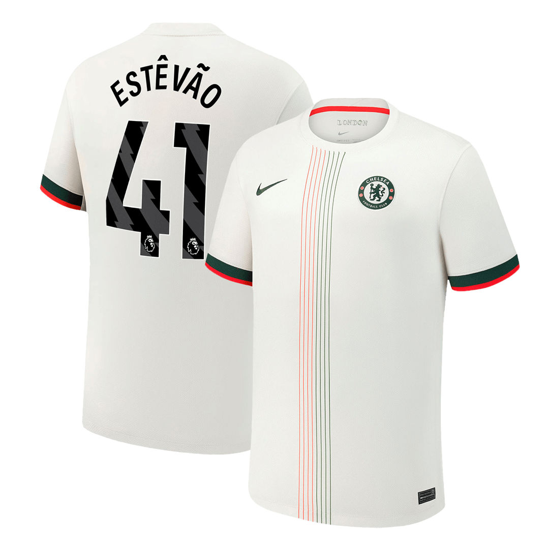 ESTÊVÃO #41 Chelsea Away Soccer Jersey 2025/26