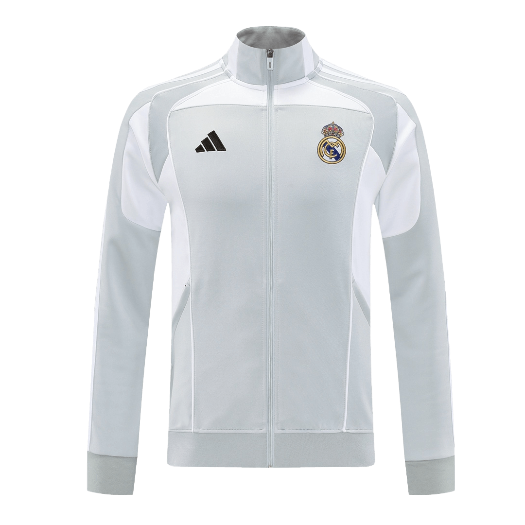 Real Madrid Home Track Jacket 2025/26 - Gray
