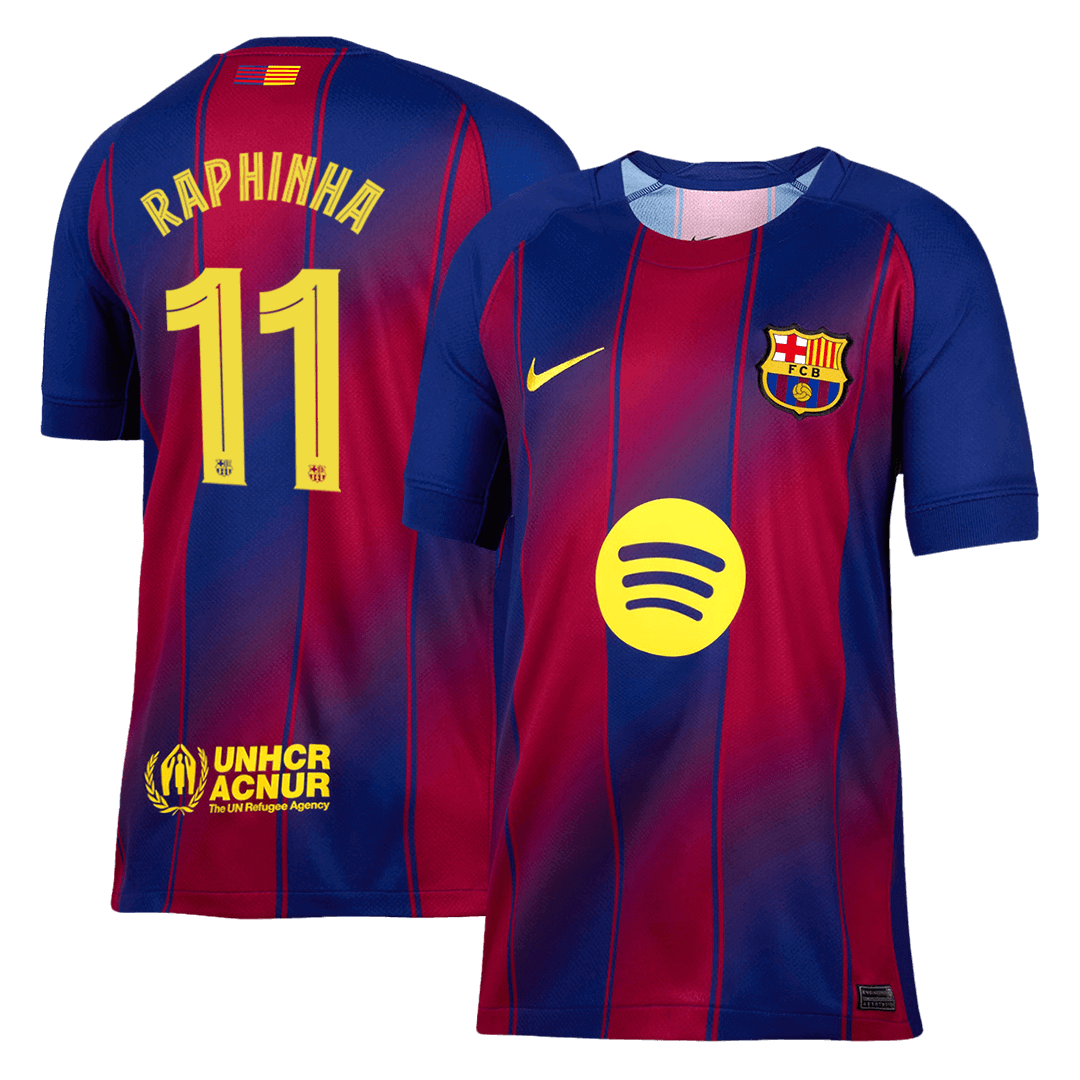 RAPHINHA #11 Barcelona Heim-Fußballtrikot 2025/26 -UCL