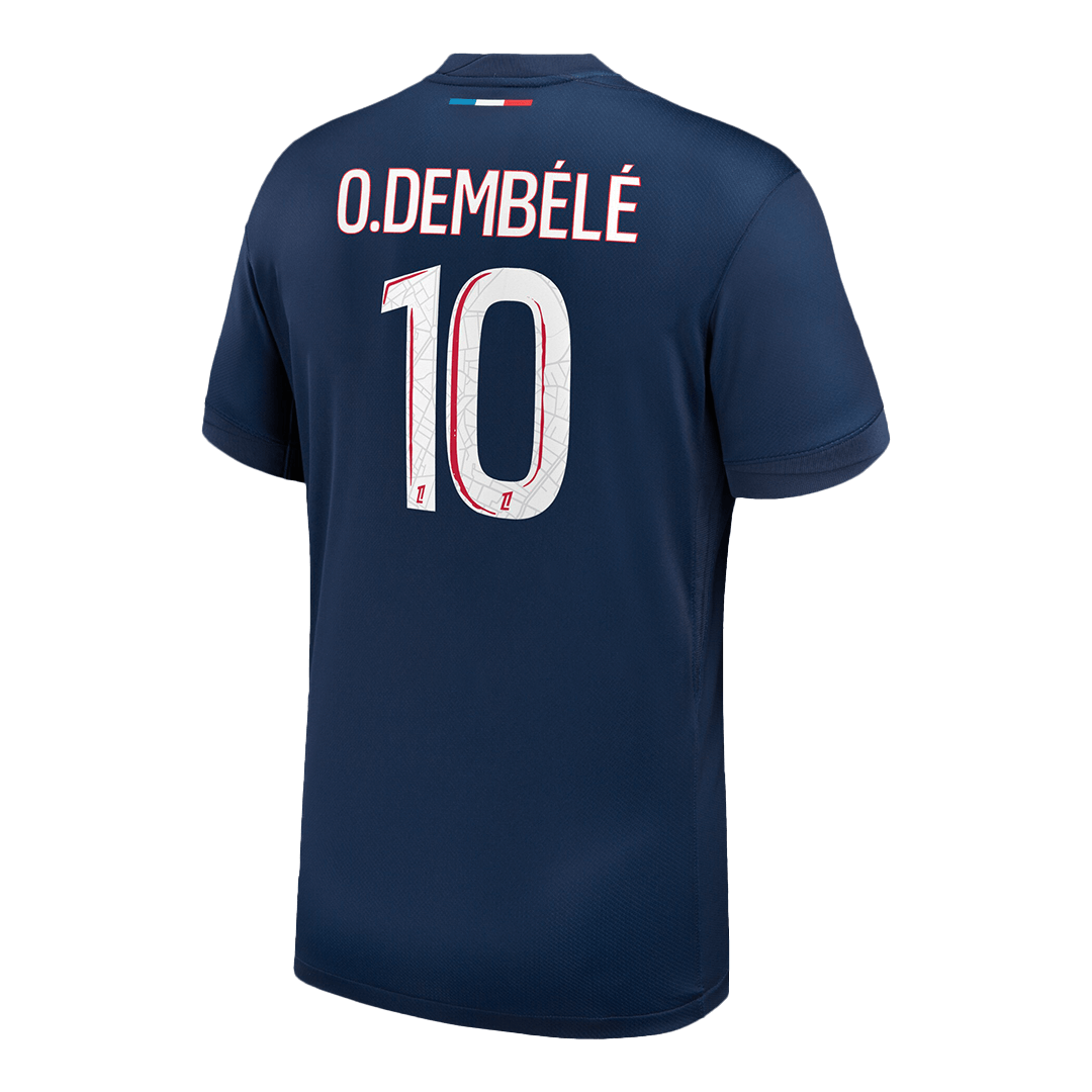 PSG O.DEMBÉLÉ #10 PSG Soccer Jersey Home Custom Shirt 2024/25