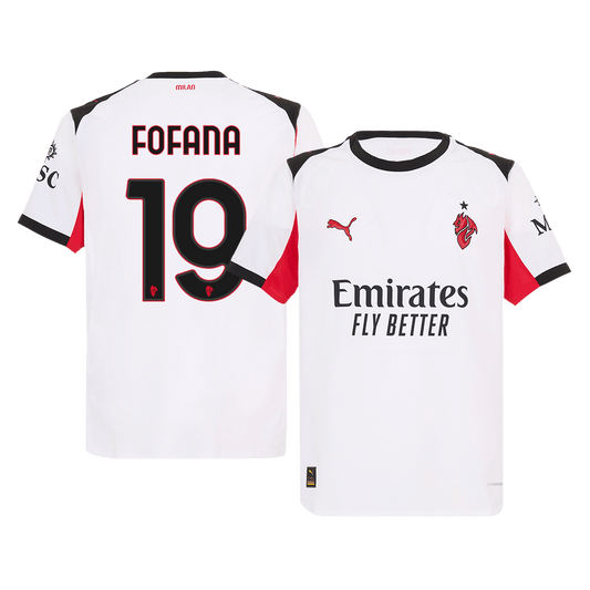 FOFANA #19 AC Milan Away Authentic Soccer Jersey 2025/26