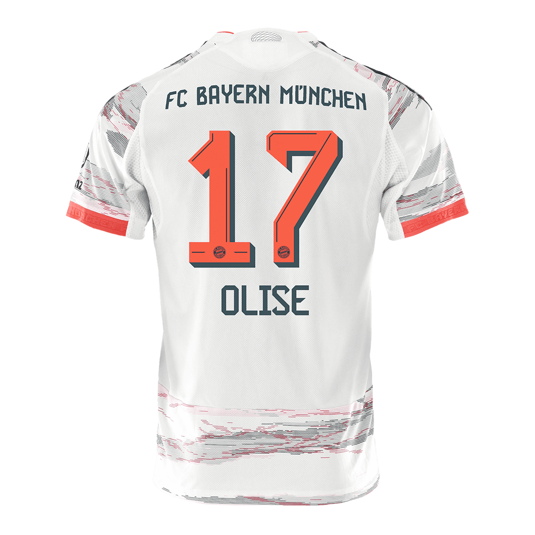 OLISE #17 Bayern Munich Away Authentic Soccer Jersey 2025/26
