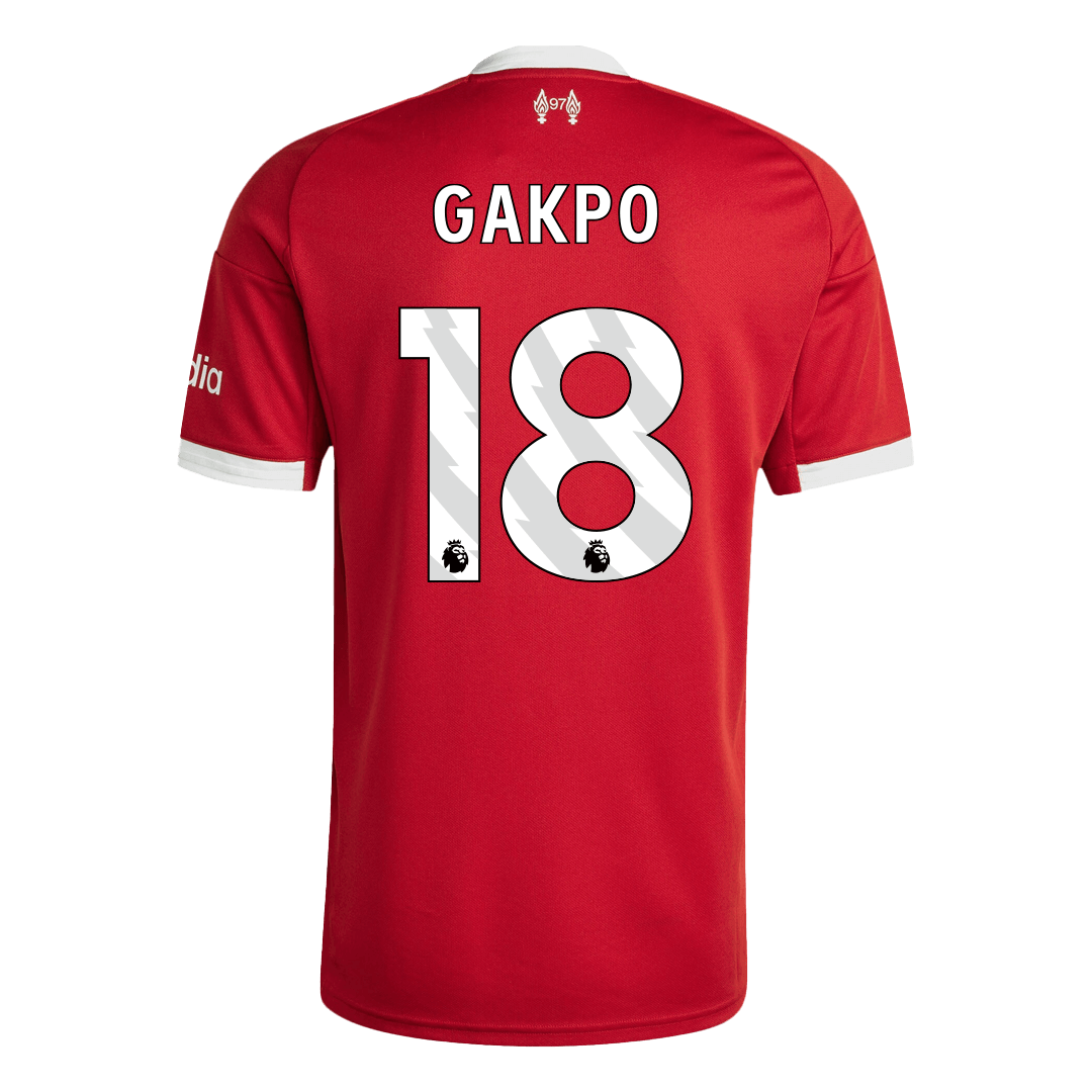 GAKPO #18 Liverpool Home Soccer Jersey 2025/26