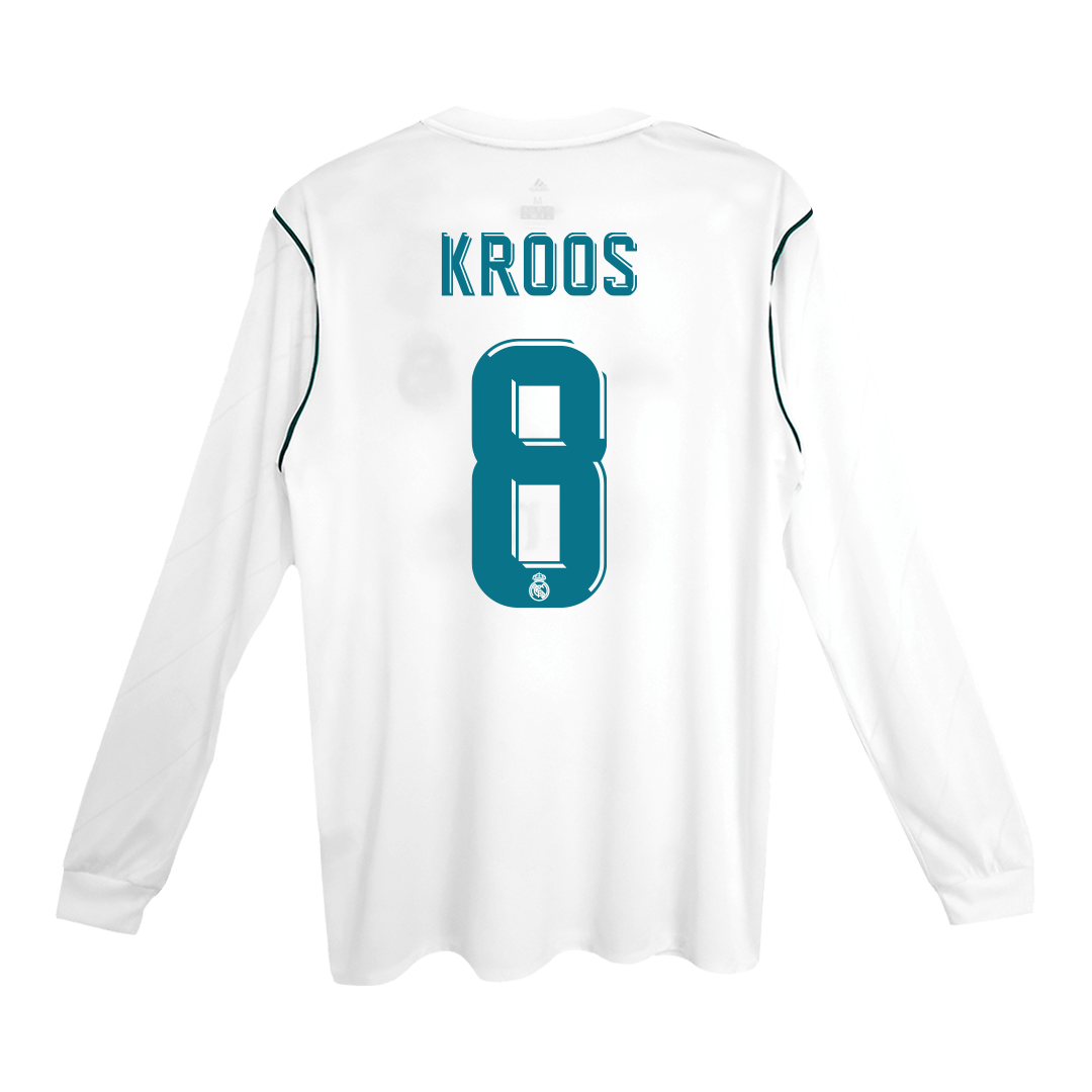 Retro Jersey KROOS #8 Real Madrid Retro Jersey Home Soccer Shirt 2017/18