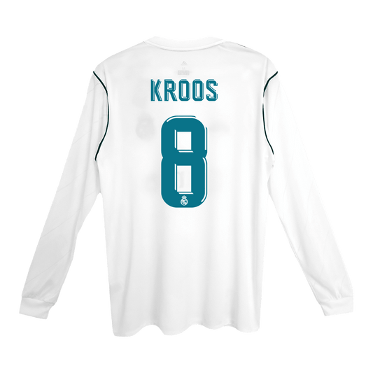 Retro Jersey KROOS #8 Real Madrid Retro Jersey Home Soccer Shirt 2017/18