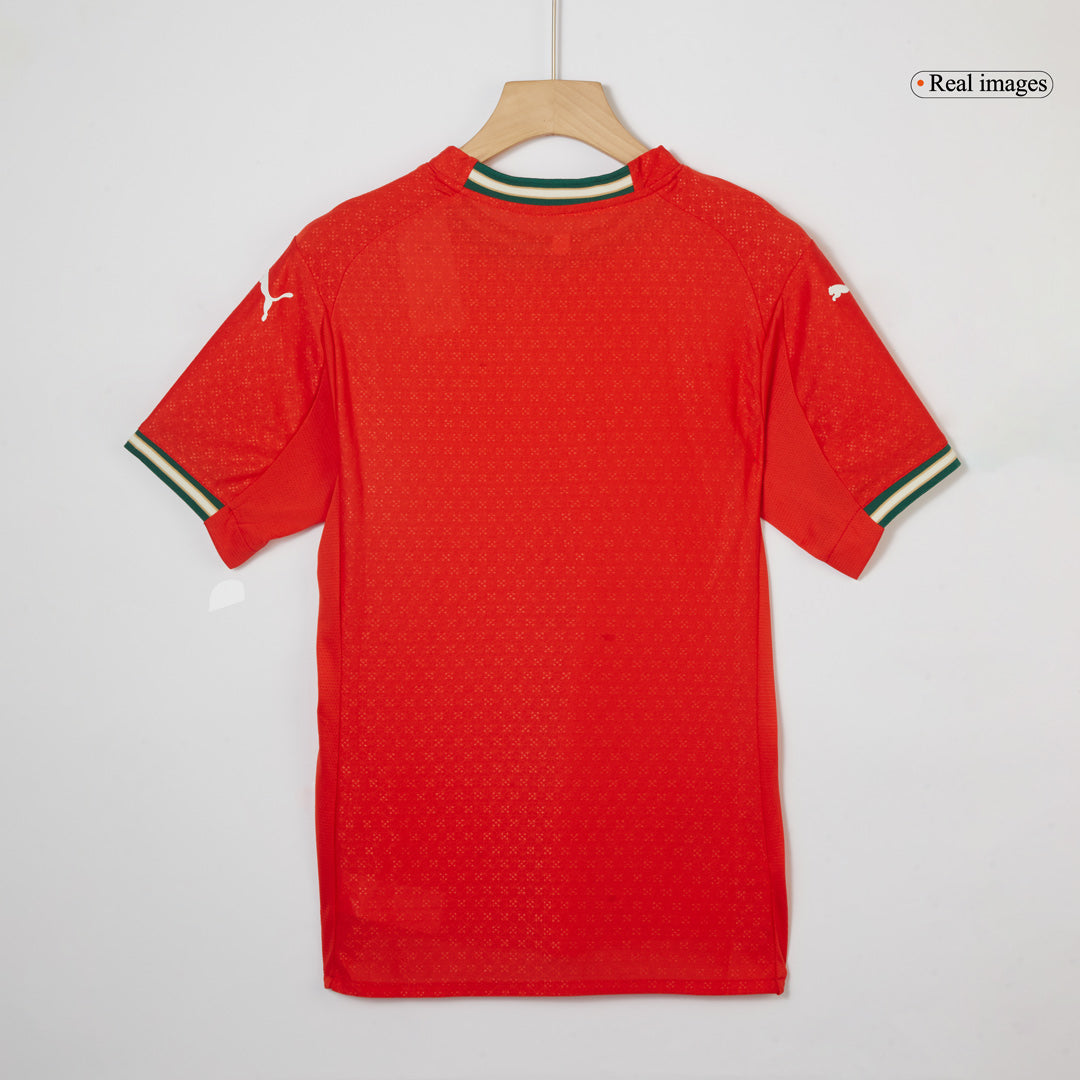 Camiseta de fútbol local auténtica de Portugal 2025, roja