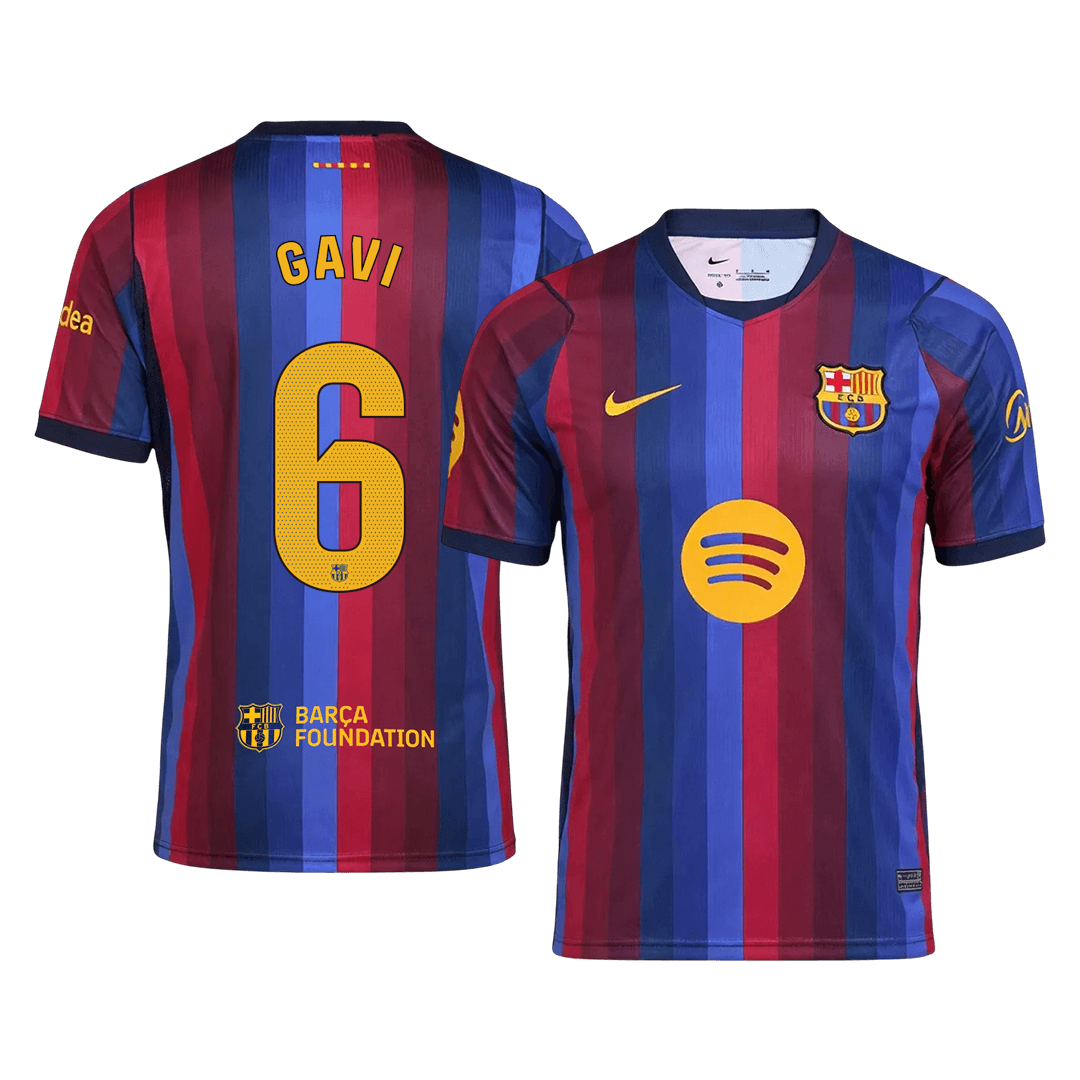 GAVI #6 Barcelona Home Soccer Jersey 2026/27