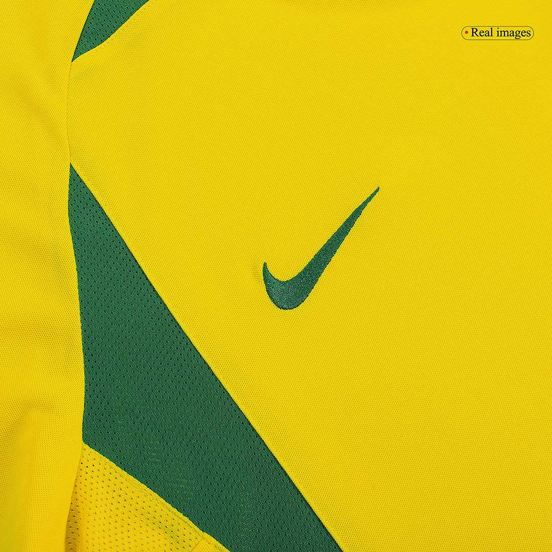 Retro 2002/03 Brazil Home Soccer Jersey