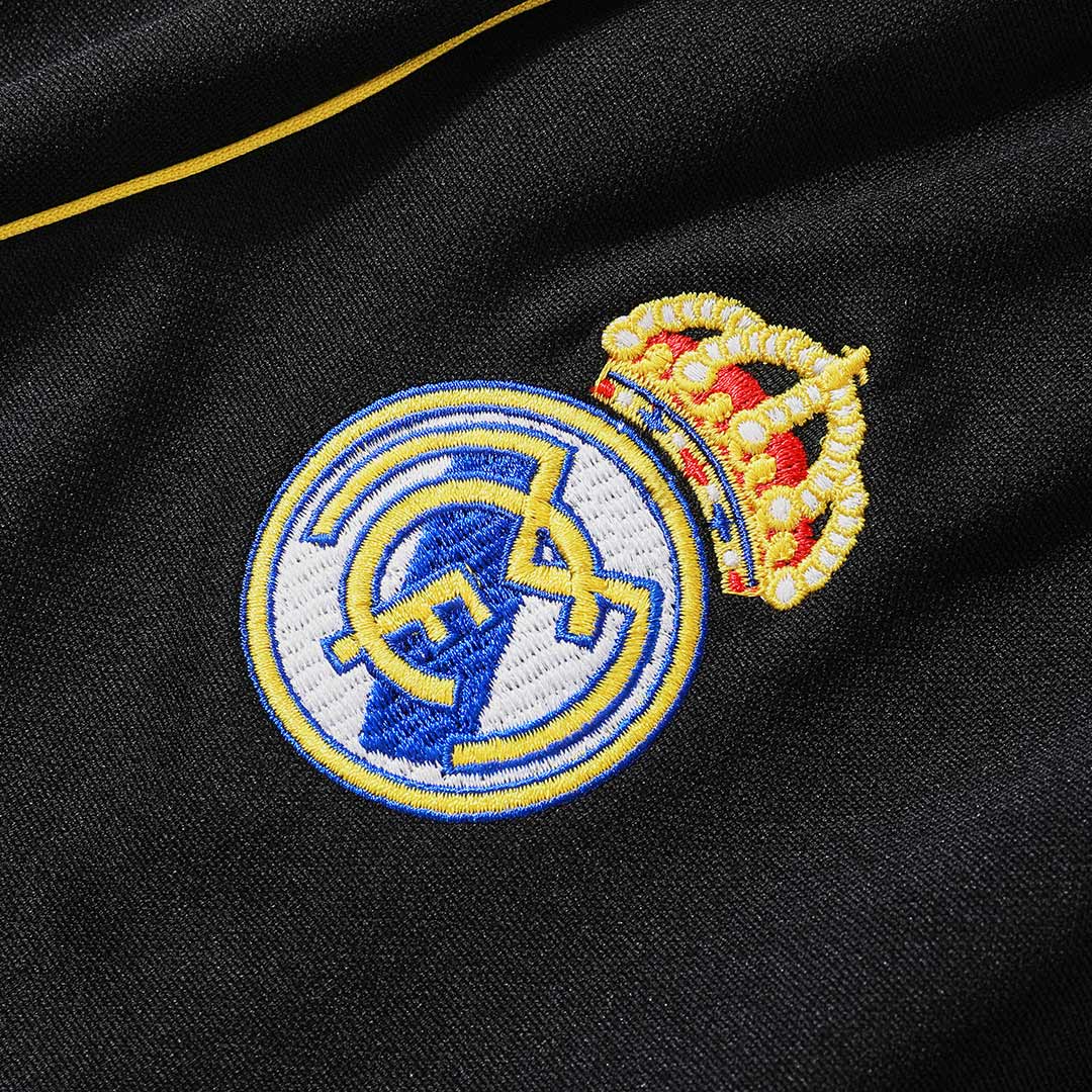 Real Madrid 1/4 Zip Tracksuit 2025/26 Kids Black