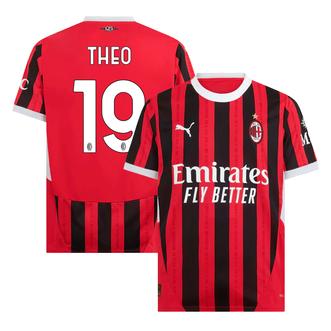 AC Milan soccer jersey THEO #19 Home 2024/25