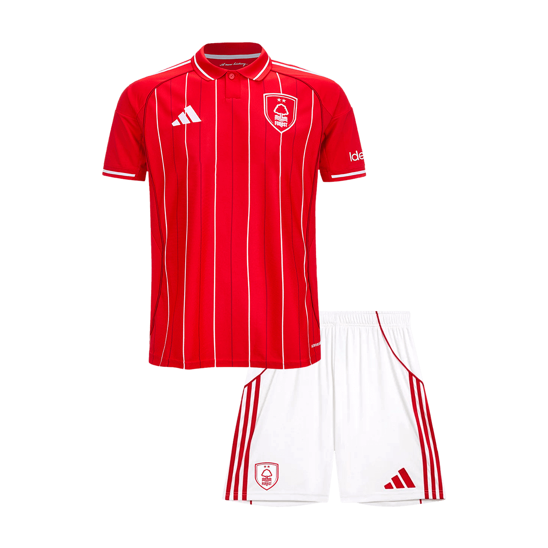 Nottingham Forest Home Kids Soccer Jerseys Kit 2025/26