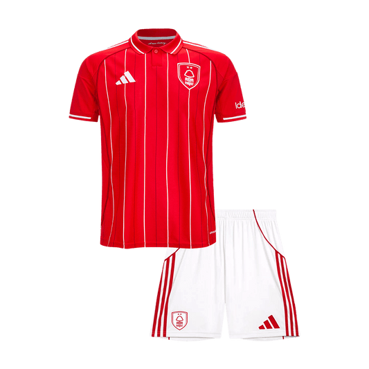 Nottingham Forest Home Kids Soccer Jerseys Kit 2025/26