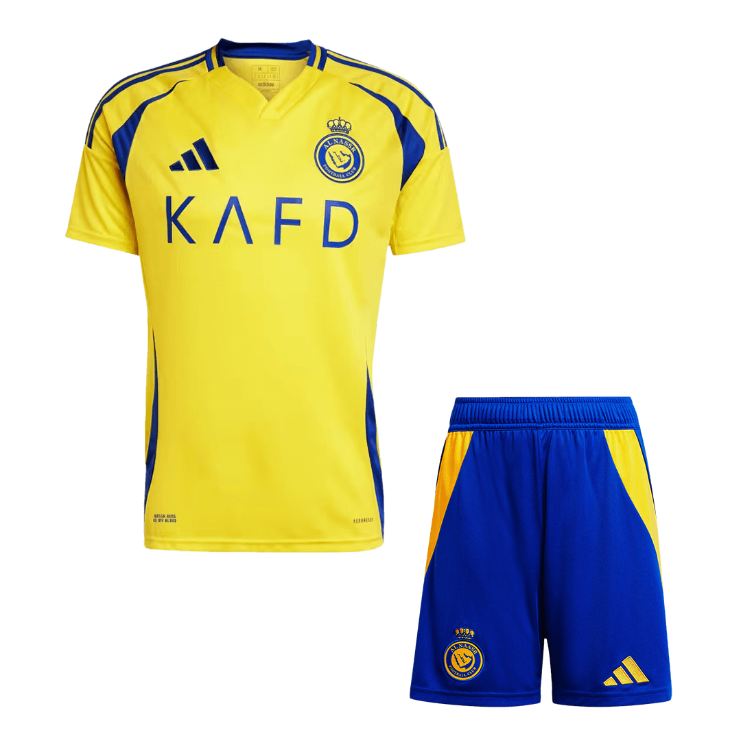 Al Nassr Home Soccer Jersey Kit(Jersey+Shorts) 2024/25