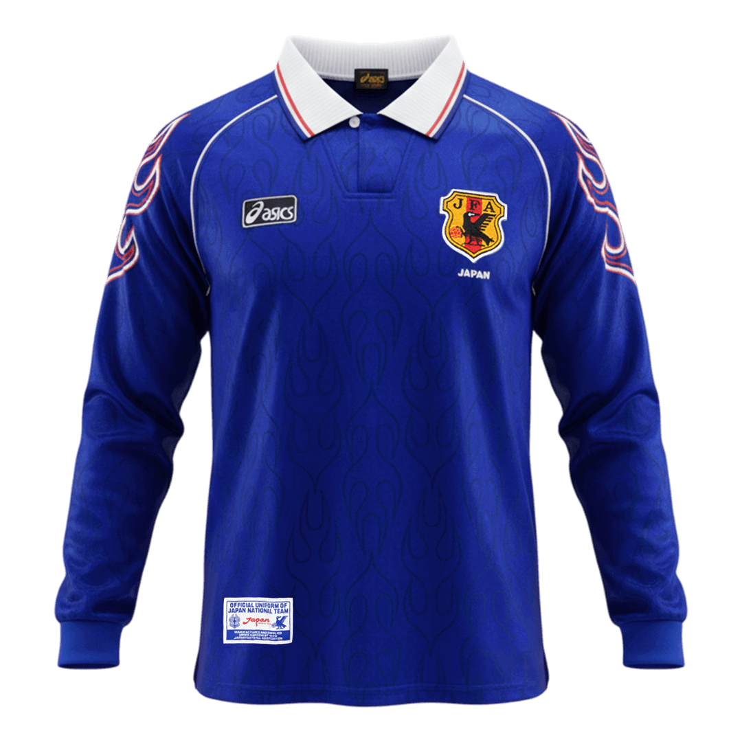 Retro Soccer Jersey Japan Home Long Sleeve 1998