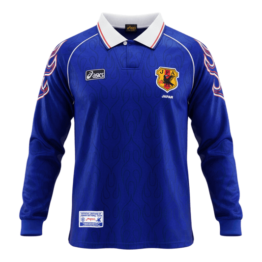Retro Soccer Jersey Japan Home Long Sleeve 1998