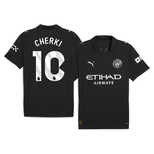CHERKI #10 Manchester City Away Soccer Jersey 2025/26