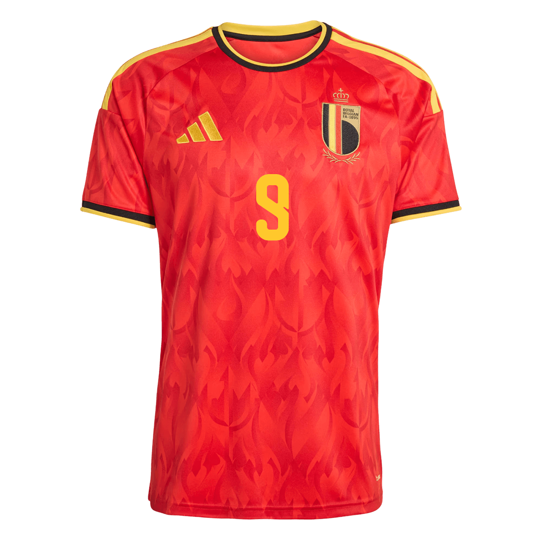 LUKAKU #9 Belgium Home Soccer Jersey World Cup 2026