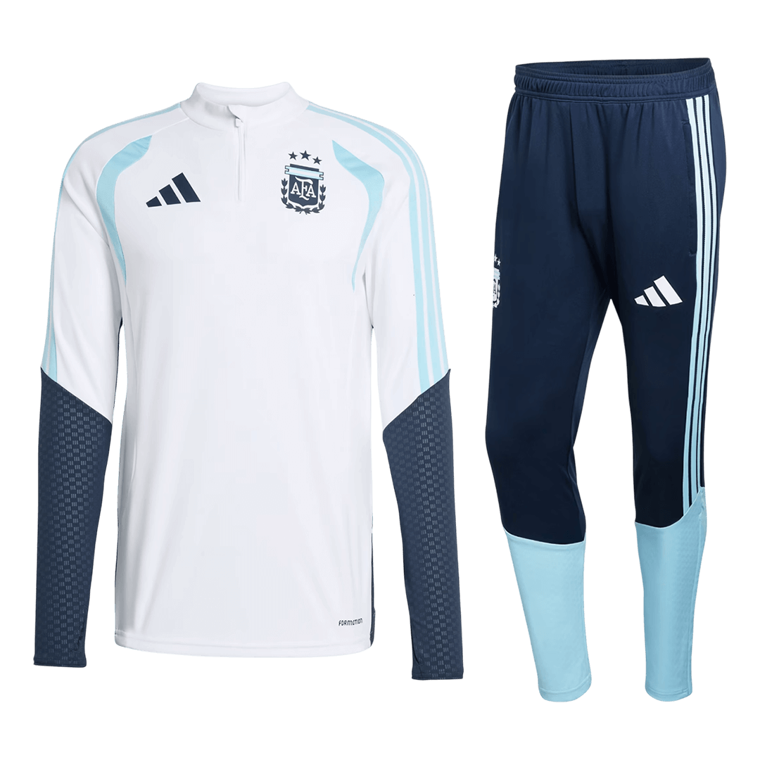 Kid's Argentina Zipper Sweatshirt Kit(Top+Pants) 2026 White