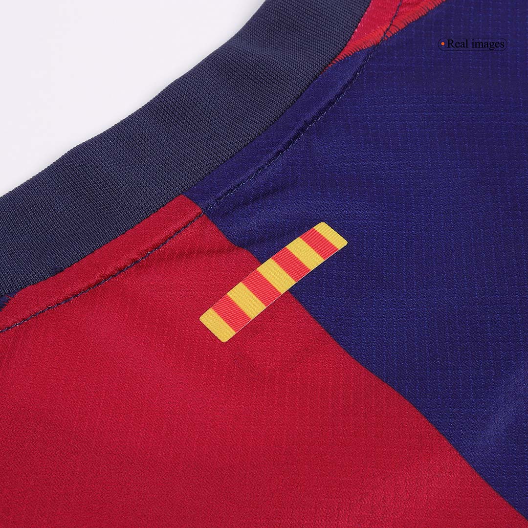 LEWANDOWSKI Barcelona Jersey Custom #9 Soccer Jersey Home 2024/25 Spotify Logo Without Text
