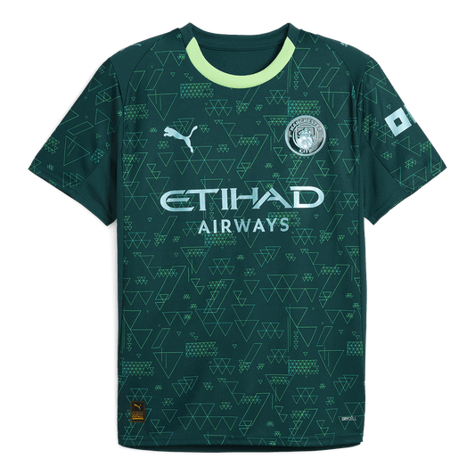 Manchester City Soccer Jersey Fourth Away Custom Shirt 2025/26