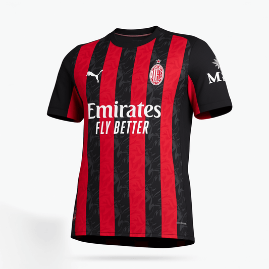 AC Milan Home Soccer Jersey 2025/26 Red&Black