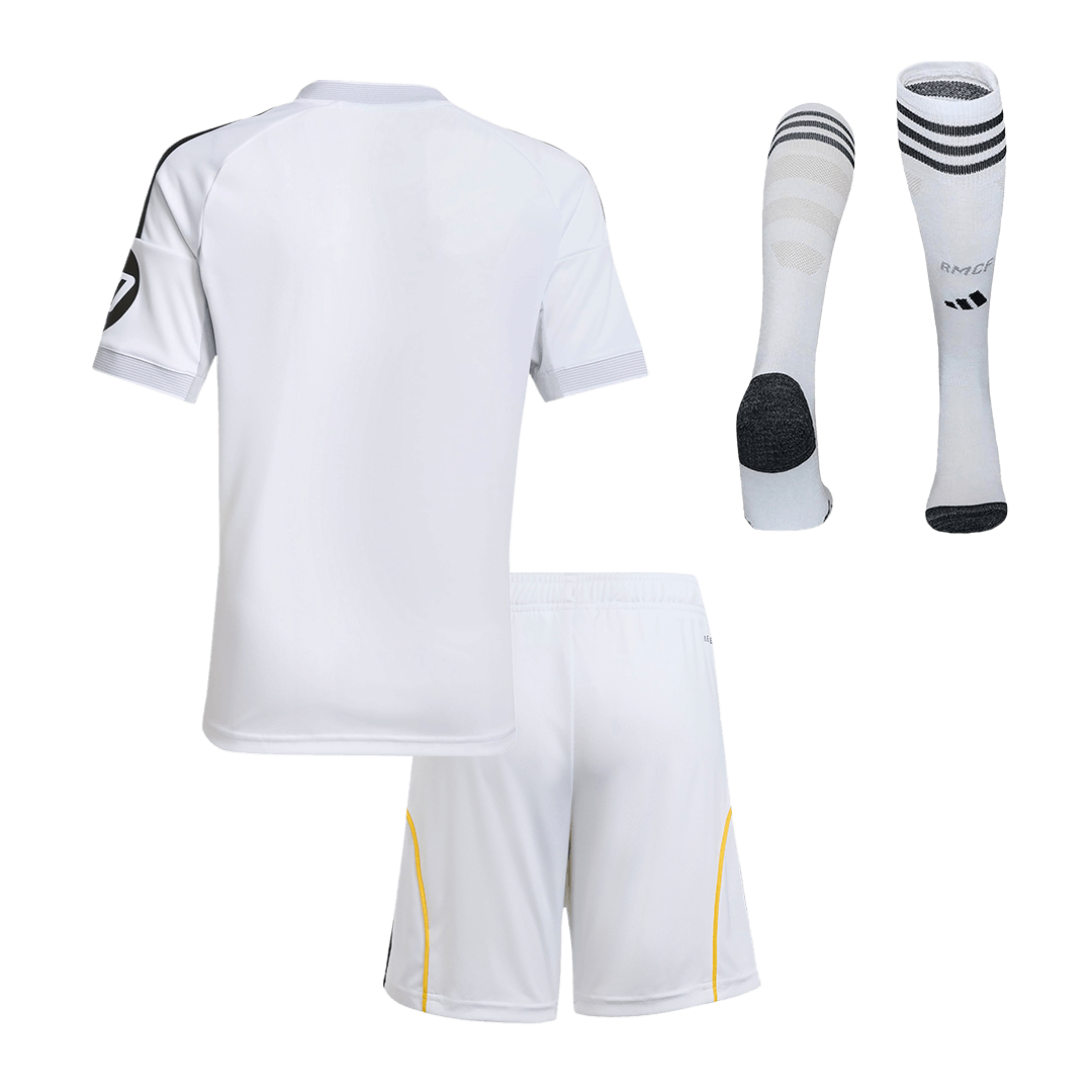 Real Madrid Home Kids Soccer Jerseys Full Kit 2025/26
