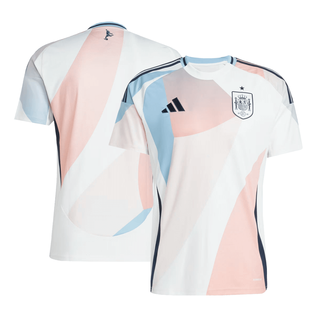 Men's Spain Away Soccer Jersey 2025 - Women's Euro