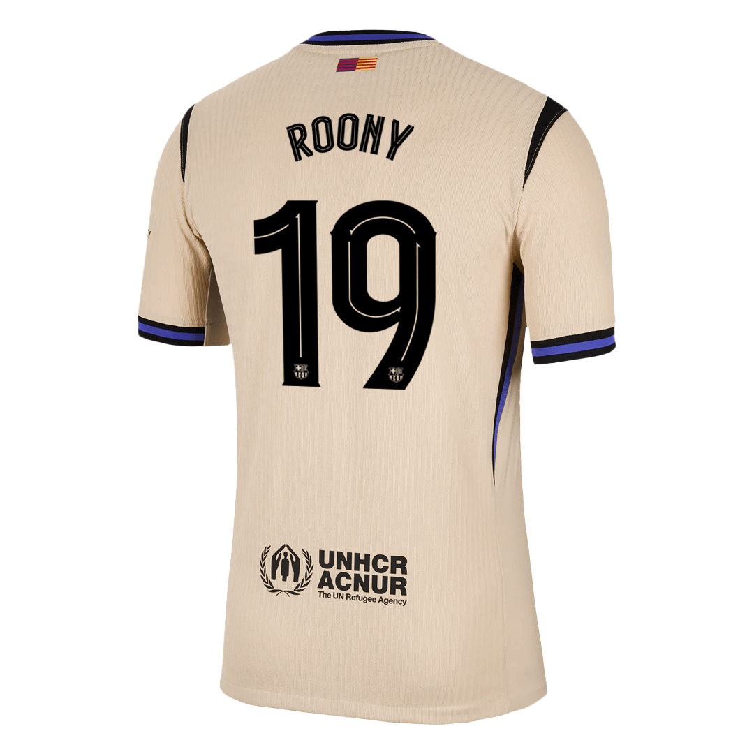 ROONY #19 Barcelona Away Authentic Soccer Jersey 2025/26 - UCL