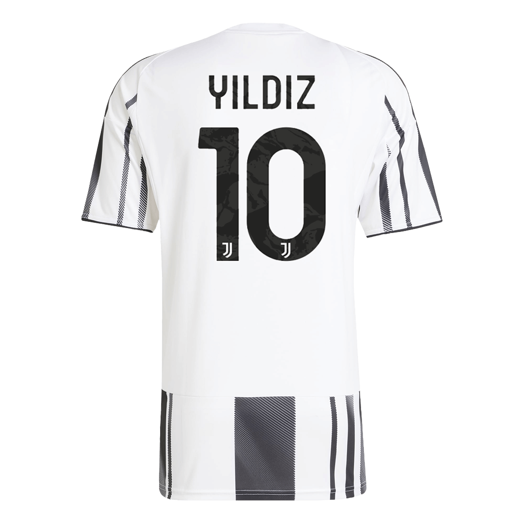 YILDIZ #10 Juventus Jeep x Visit Detroit Sponsor Soccer Jersey Home Custom Men's Shirt 2025/26