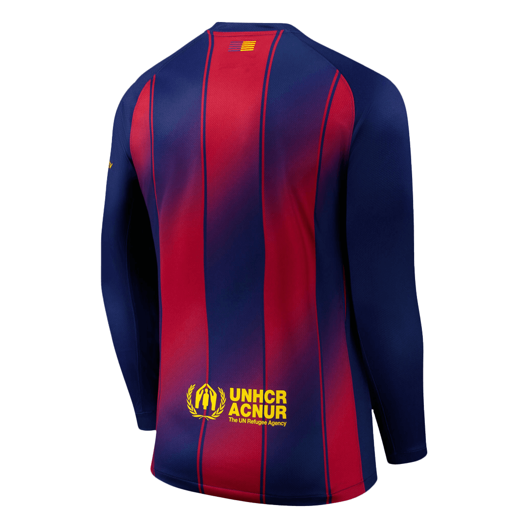 Barcelona Home Long Sleeve Soccer Jersey 2025/26
