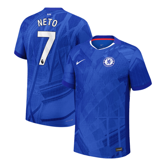 NETO #7 Chelsea Home Authentic Soccer Jersey 2025/26
