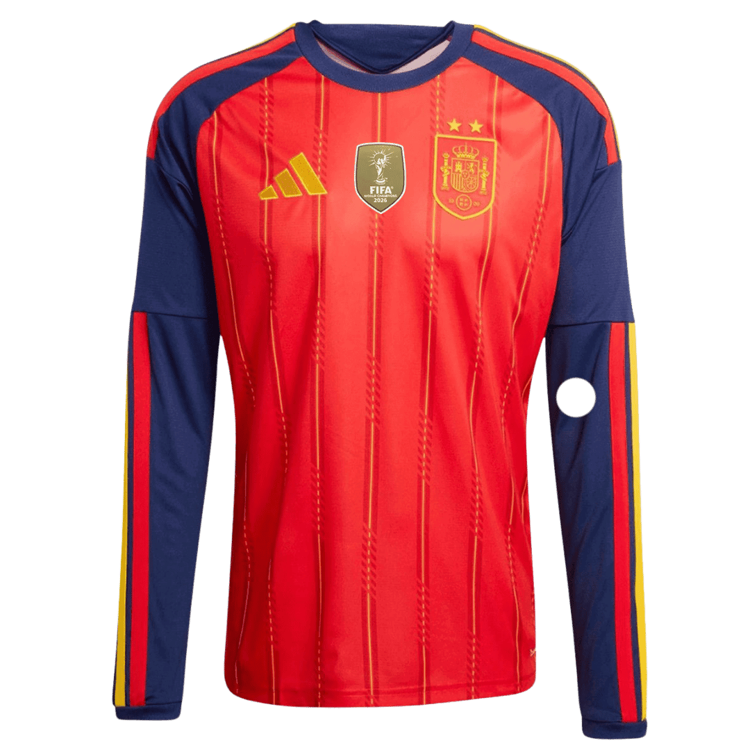 Spain Home Long Sleeve Jersey World Cup 2026