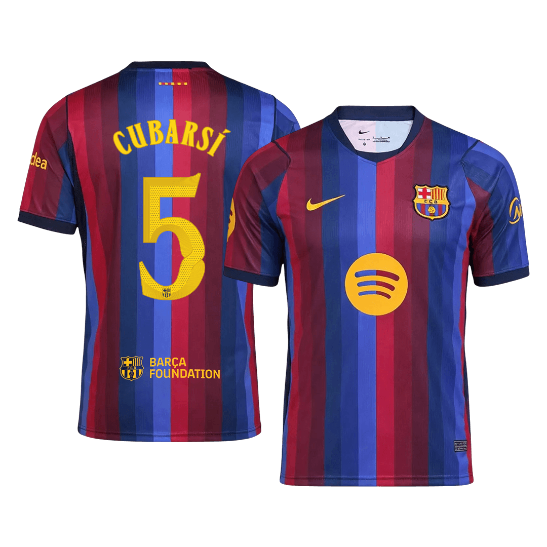 CUBARSÍ #5 Barcelona Home Soccer Jersey 2026/27 -UCL