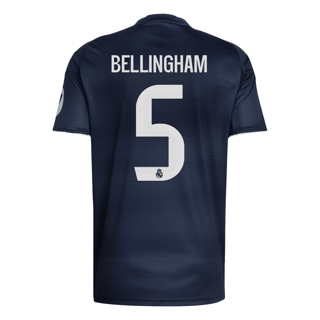 BELLINGHAM #5 Real Madrid Away Soccer Jersey 2025/26