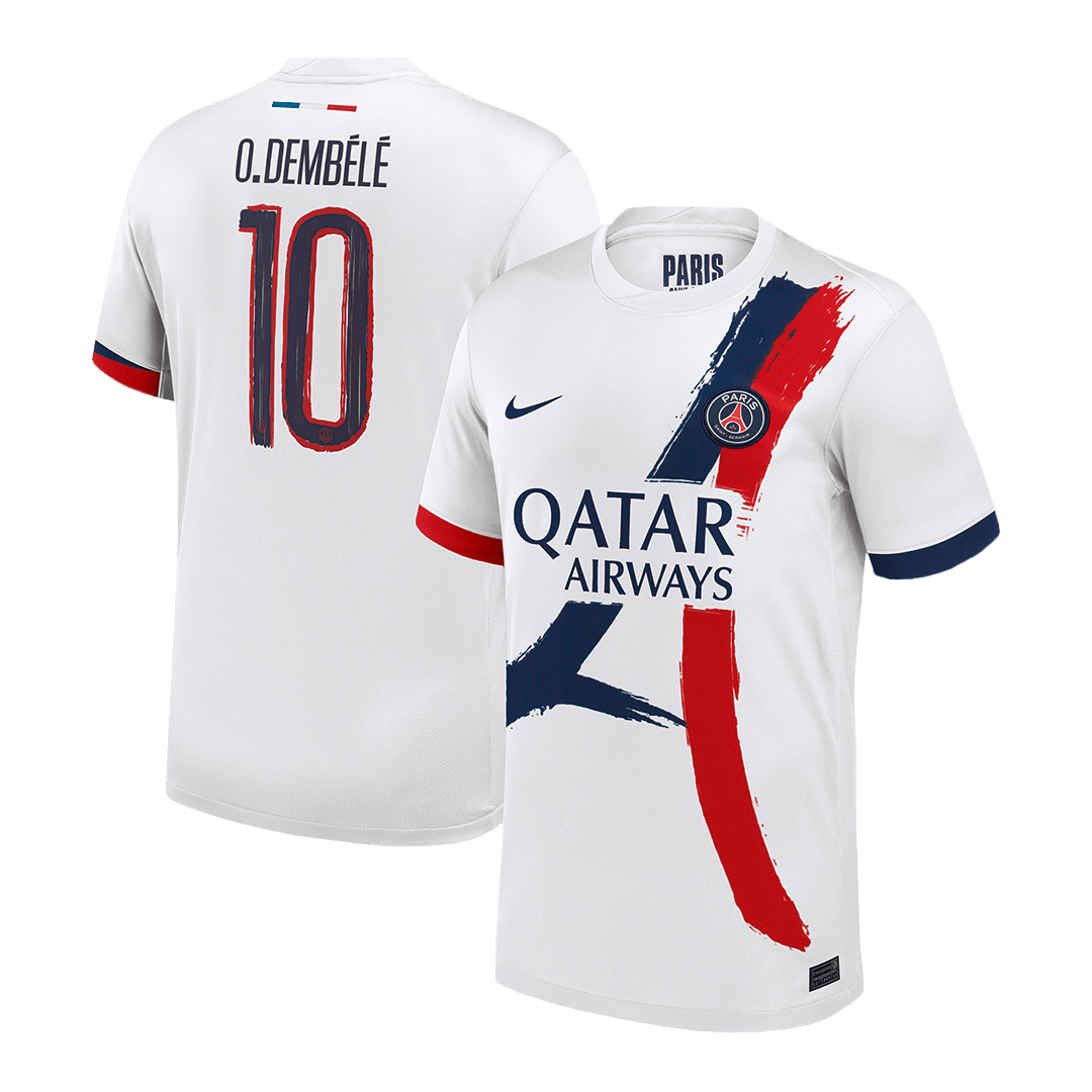 PSG O.DEMBÉLÉ #10 PSG Soccer Jersey Away Custom Shirt 2024/25 - UCL