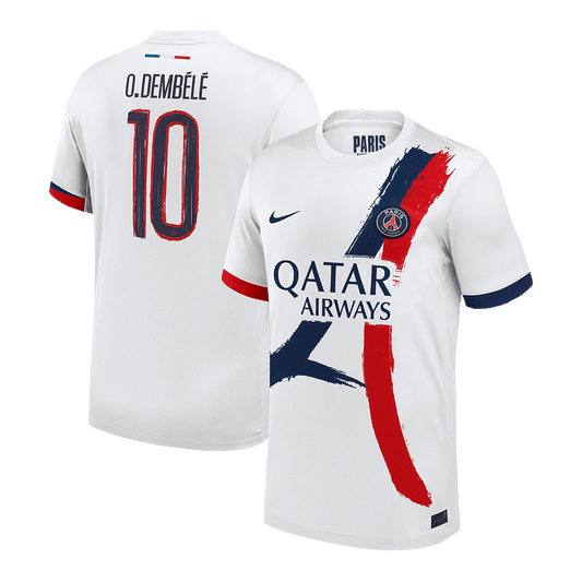 PSG O.DEMBÉLÉ #10 PSG Soccer Jersey Away Custom Shirt 2024/25 - UCL